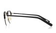 YUICHI TOYAMA メガネ通販 U-184 DUD col.01 Black /White gold + Semi matt black 側面
