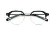 YUICHI TOYAMA メガネ通販 U-184 DUD col.02 Black /Silver 折りたたみ正面