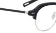 YUICHI TOYAMA メガネ通販 U-184 DUD col.02 Black /Silver ヒンジ表側ディテール
