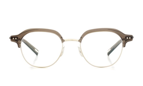 YUICHI TOYAMA メガネ通販 U-184 DUD col.03 Clear brown /Omomuki 正面