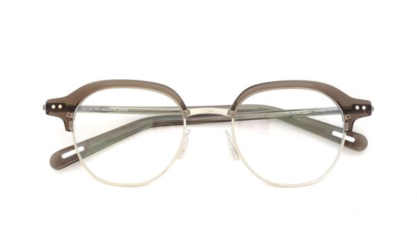 YUICHI TOYAMA メガネ通販 U-184 DUD col.03 Clear brown /Omomuki 折りたたみ正面