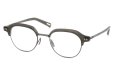 YUICHI TOYAMA メガネ通販 U-184 DUD col.04 Olive drab /Metal gray 斜め正面
