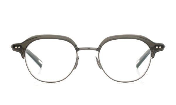 YUICHI TOYAMA メガネ通販 U-184 DUD col.04 Olive drab /Metal gray 正面