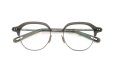 YUICHI TOYAMA メガネ通販 U-184 DUD col.04 Olive drab /Metal gray 折りたたみ正面