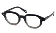 YUICHI TOYAMA メガネ通販 U-185 BRS col.03 Fade gray /Silver 斜め正面