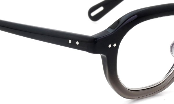 YUICHI TOYAMA メガネ通販 U-185 BRS col.03 Fade gray /Silver ヒンジ表側のディテール