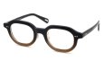 YUICHI TOYAMA メガネ通販 U-185 BRS col.04 Fade Brown /Gold 斜め正面