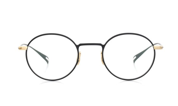 YUICHI TOYAMA メガネ通販 U-186 Lemer col.04 Matt black / White gold 正面