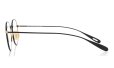 YUICHI TOYAMA メガネ通販 U-186 Lemer col.04 Matt black / White gold 側面