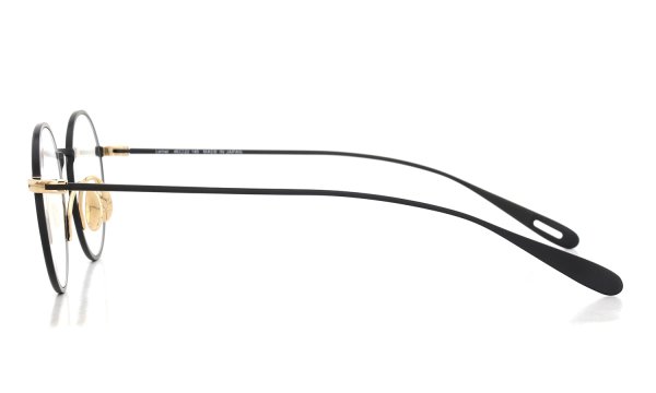 YUICHI TOYAMA メガネ通販 U-186 Lemer col.04 Matt black / White gold 側面