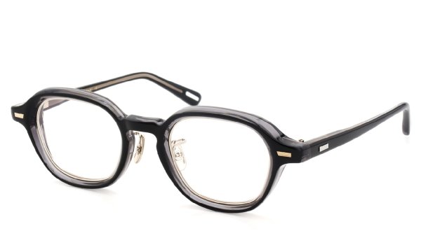 YUICHITOYAMA:5 メガネ通販 BEACON col.2 Black+Clear / White gold