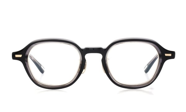 YUICHITOYAMA:5 メガネ通販 BEACON col.2 Black+Clear / White gold