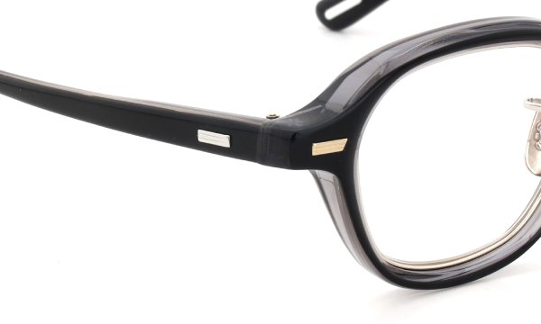 YUICHITOYAMA:5 メガネ通販 BEACON col.2 Black+Clear / White gold