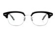 YUICHITOYAMA:5 メガネ通販 FORT GREENE Col.01 Black / Silver