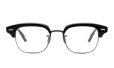 YUICHITOYAMA:5 メガネ通販 FORT GREENE Col.02 Black / Matt black + White gold