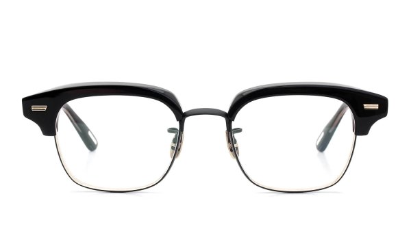 YUICHITOYAMA:5 メガネ通販 FORT GREENE Col.02 Black / Matt black + White gold