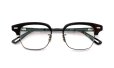 YUICHITOYAMA:5 メガネ通販 FORT GREENE Col.02 Black / Matt black + White gold