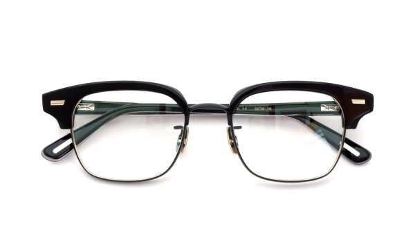 YUICHITOYAMA:5 メガネ通販 FORT GREENE Col.02 Black / Matt black + White gold