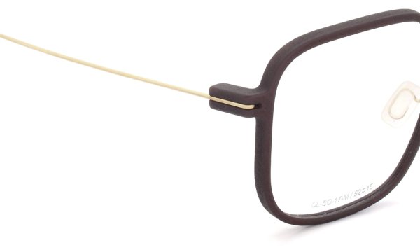 Annu メガネ通販 Square 17 M DBR-Float/Gold