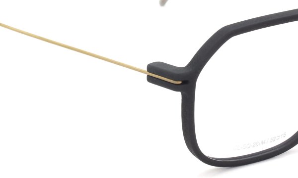 Annu メガネ通販 Square 26 M BLK-Float/Gold