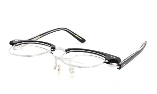 H-fusion 跳ね上げ単式メガネ通販 HF-905 COL-01 跳ね上げ時の斜め正面