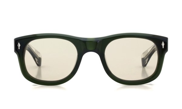 JACQUESMARIEMAGE サングラス通販 AMILCAR Borneo /Light Bottle Green JMMAMI-18L Light Bottle Green 正面 (レンズの色味が分かるカット）