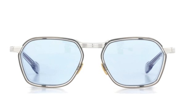 JACQUESMARIEMAGE サングラス BECKETT col.Antique Silver /Serene Blue 正面