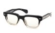JACQUESMARIEMAGE 巨匠シリーズ メガネ SHIBUSAWA col.Black Fade /Superlight Green 斜め正面