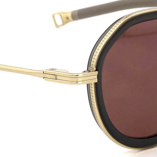 DITA Lancier 偏光サングラス LSA-432 DLS432-A-01 Gold Sand - Deck Grey / Land Lens - Brown Polarized