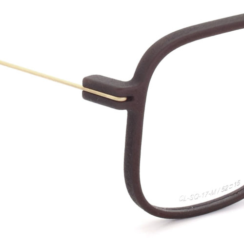 Annu メガネ通販 Square 17 M DBR-Float/Gold