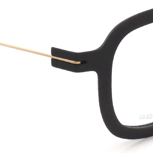 Annu メガネ通販 Square 14 M BLK-Float/Gold