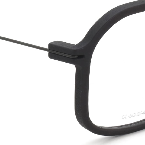 Annu メガネ通販 Square 25 M BLK-Float/Black
