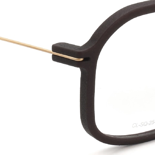 Annu メガネ通販 Square 25 M DBR-F/Gold