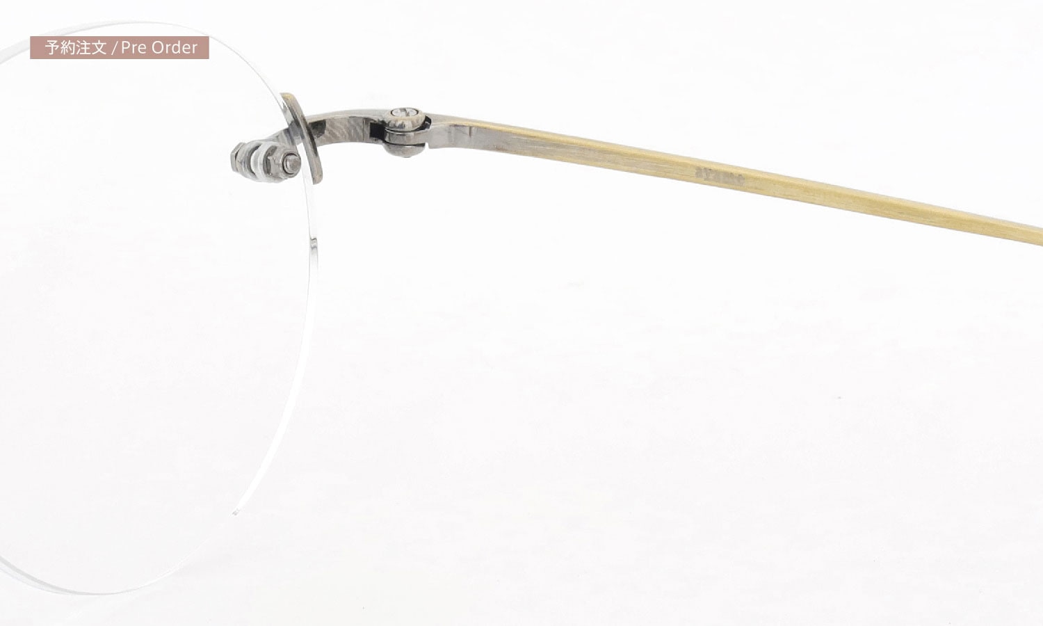 ayame リムレスメガネ通販 3PIECE col.AG