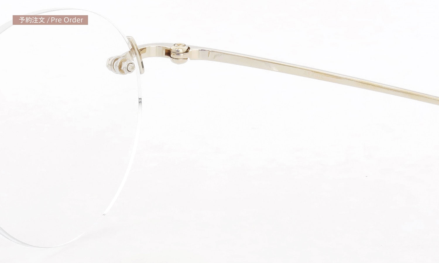ayame リムレスメガネ通販 3PIECE col.CG