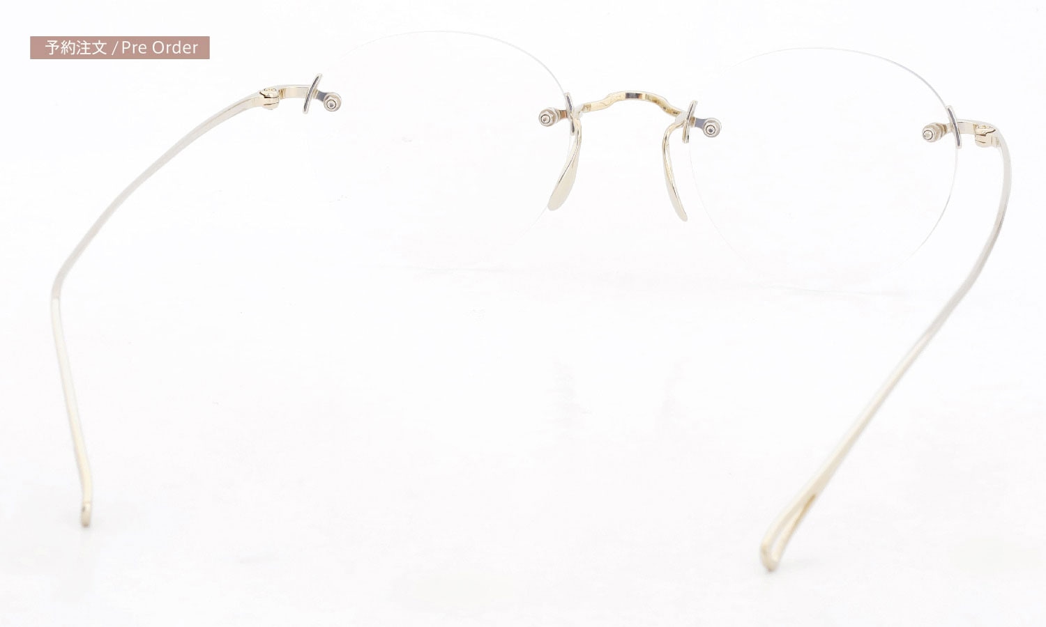 ayame リムレスメガネ通販 3PIECE col.CG