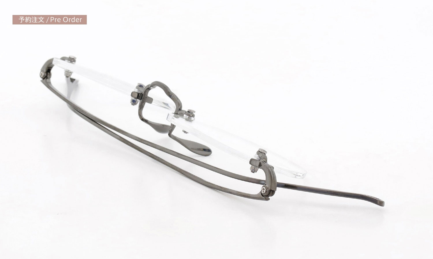 ayame リムレスメガネ通販 3PIECE col.CR