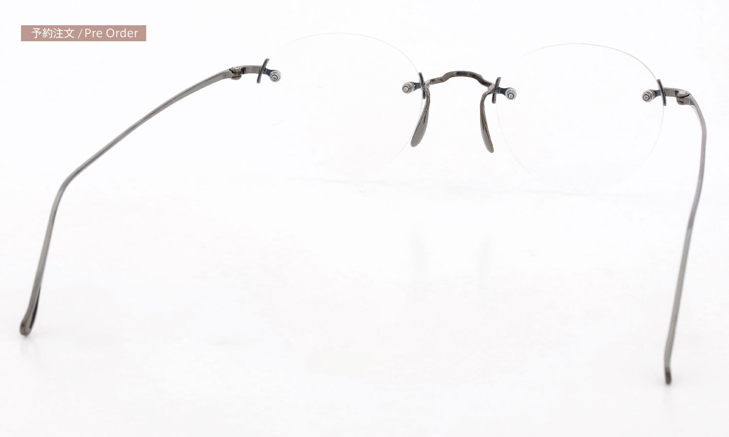 ayame リムレスメガネ通販 3PIECE col.CR