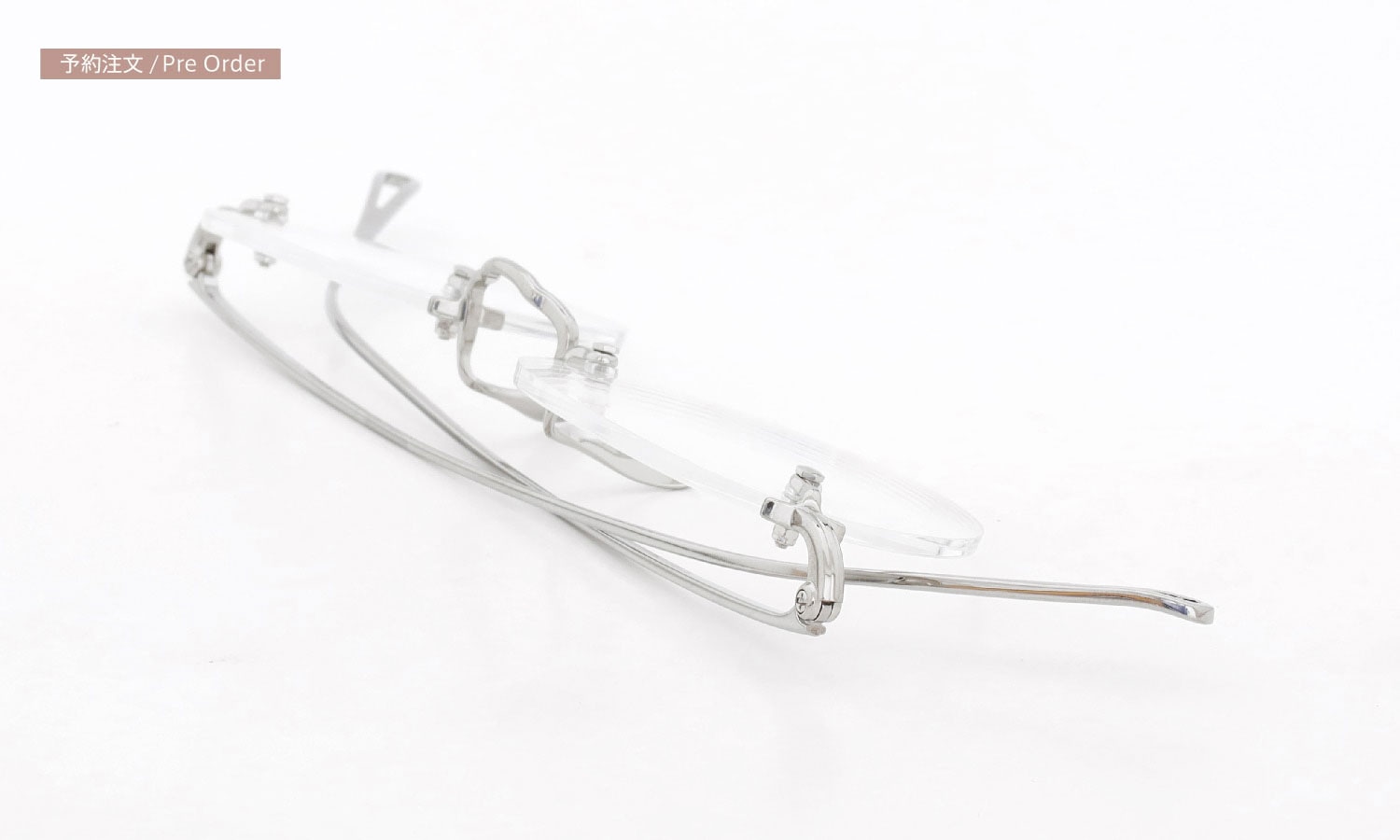 ayame リムレスメガネ通販 3PIECE col.TI