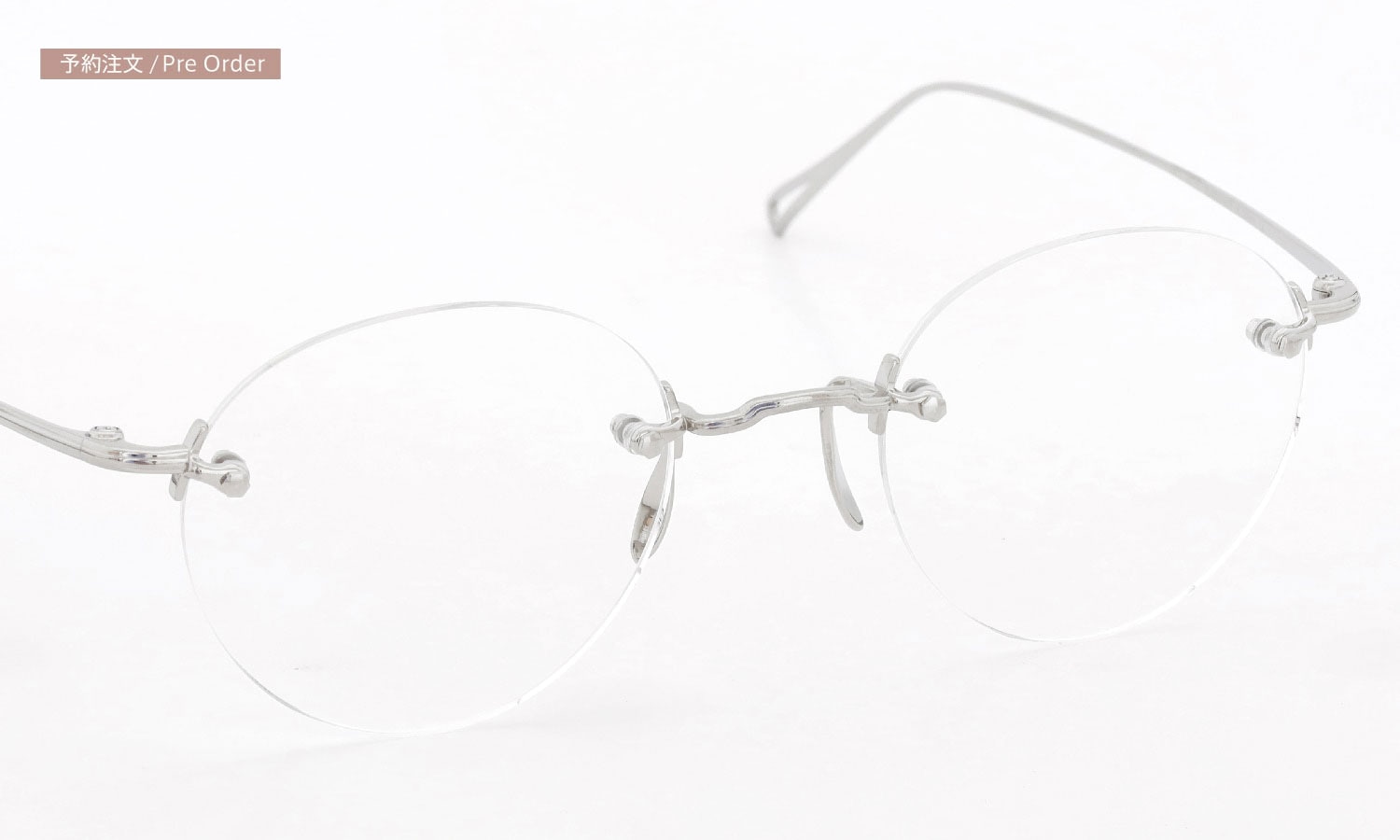 ayame リムレスメガネ通販 3PIECE col.TI