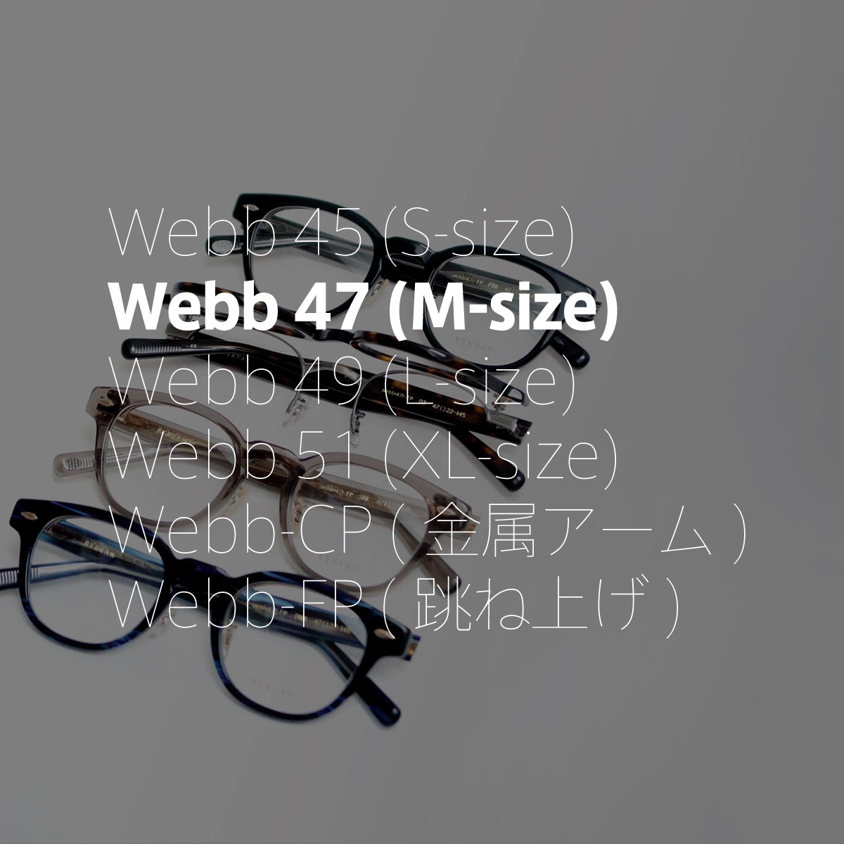 EYEVAN 定番Webb47サイズ