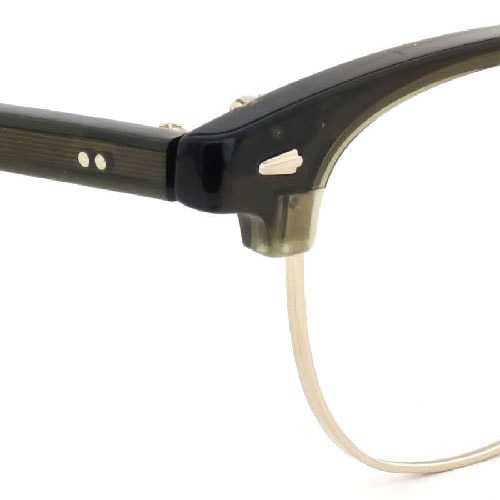 H-fusion 跳ね上げ単式メガネ通販 HF-905 COL-04 clear khaki/gold