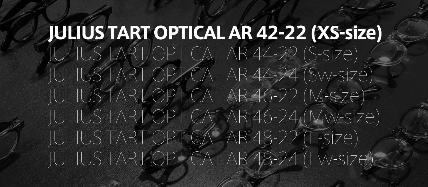 ポンメガネオリジナル JULIUS TART OPTICAL AR-42-22 フレーム一覧