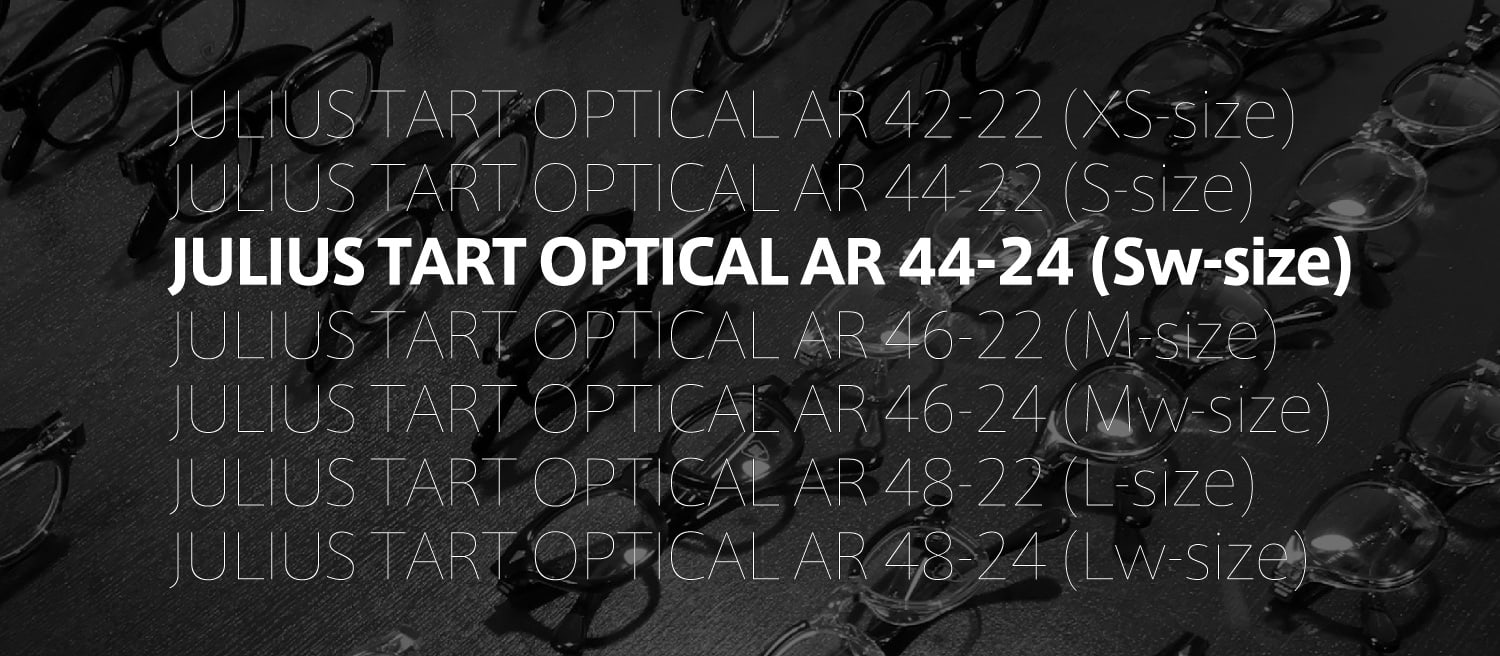 ポンメガネオリジナル JULIUS TART OPTICAL AR-44-24 フレーム一覧