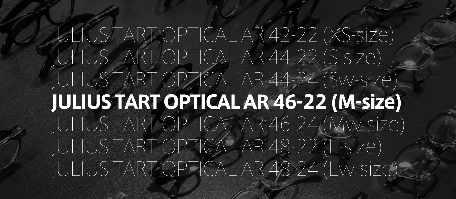 ポンメガネオリジナル JULIUS TART OPTICAL AR-46-22 フレーム一覧