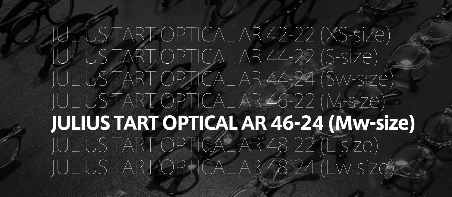 ポンメガネオリジナル JULIUS TART OPTICAL AR-46-24 フレーム一覧