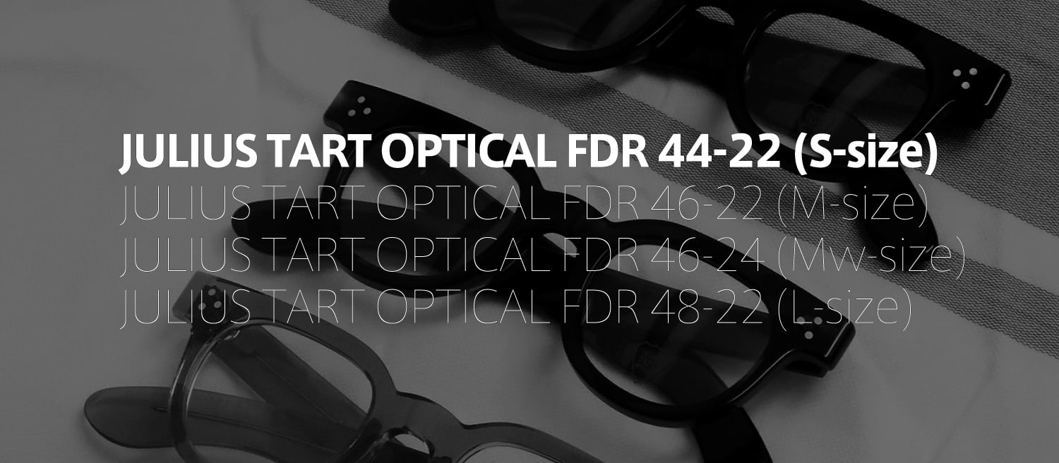 ポンメガネオリジナル JULIUS TART OPTICAL FDR-44-22 フレーム一覧