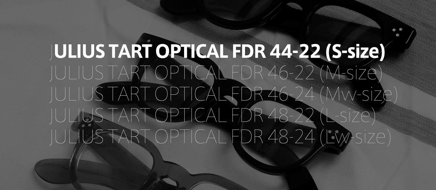 ポンメガネオリジナル JULIUS TART OPTICAL FDR-44-22 フレーム一覧