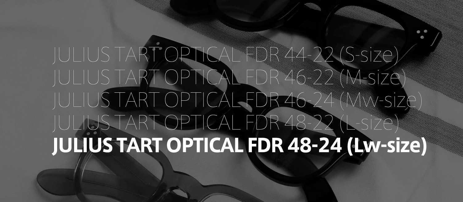 ポンメガネオリジナル JULIUS TART OPTICAL FDR-48-24 フレーム一覧