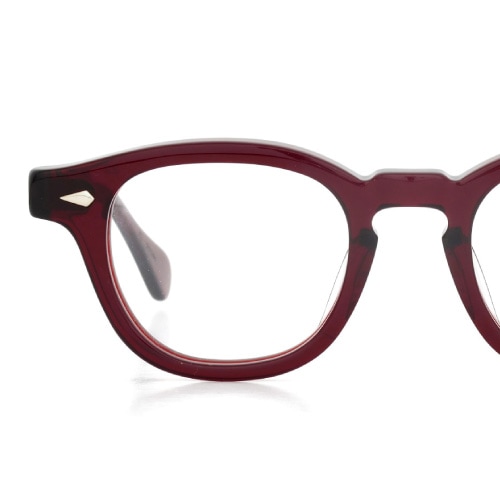 JULIUS TART OPTICAL メガネ通販 AR-46-22 RED WOOD CLEAR